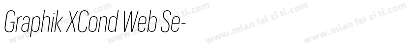 Graphik XCond Web Se字体转换